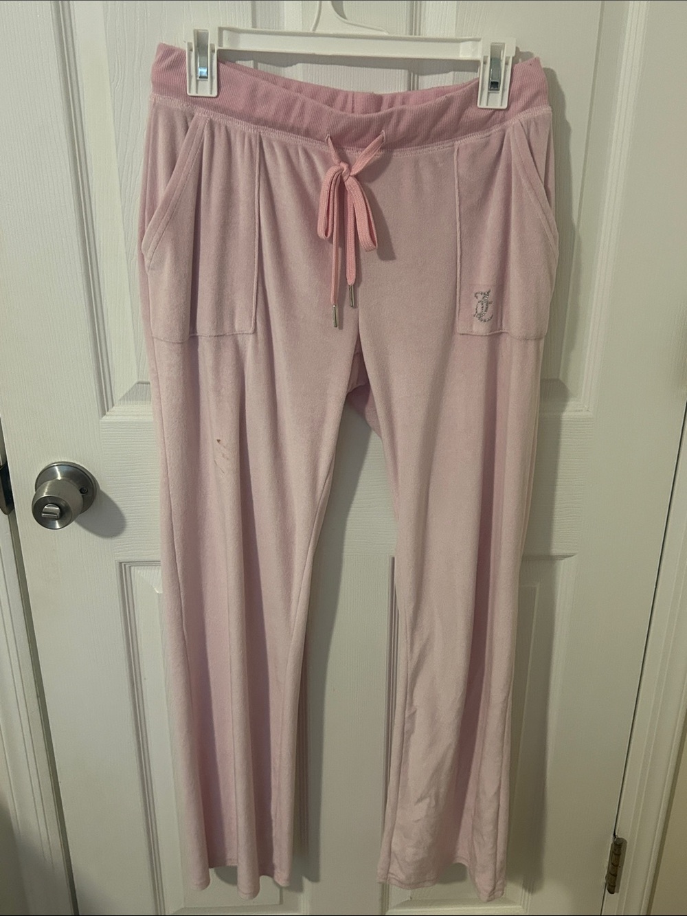 Juicy Couture Pink Velour Drawstring Lounge Pants